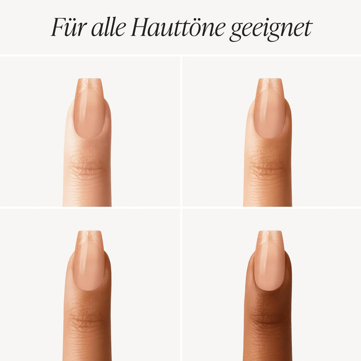 DOONAILS Soft Gel Press On Nails 30er Set Rosegold Cateye French Coffin Form Nägel zum Aufkleben in