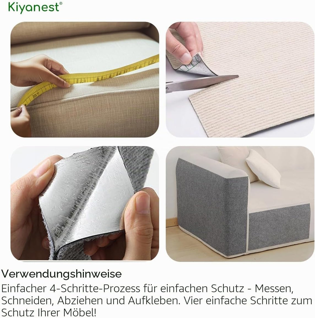Selbstklebendes Katzenkratzbrett – Kratzspielzeug für Katzen – Zwei Grössen 200x40cm &amp; 30x100cm Warm