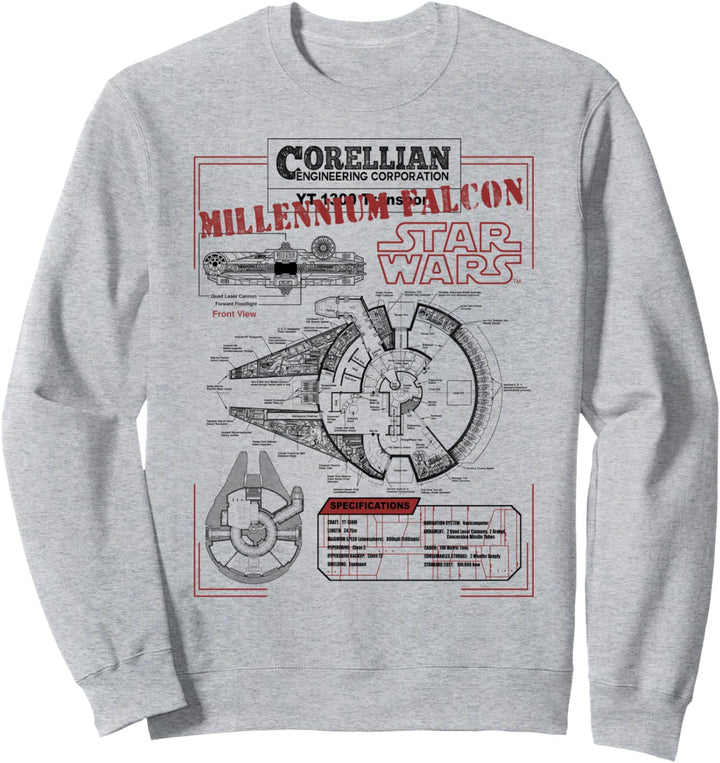 Star Wars Millennium Falcon Corellian Engineering Sweatshirt