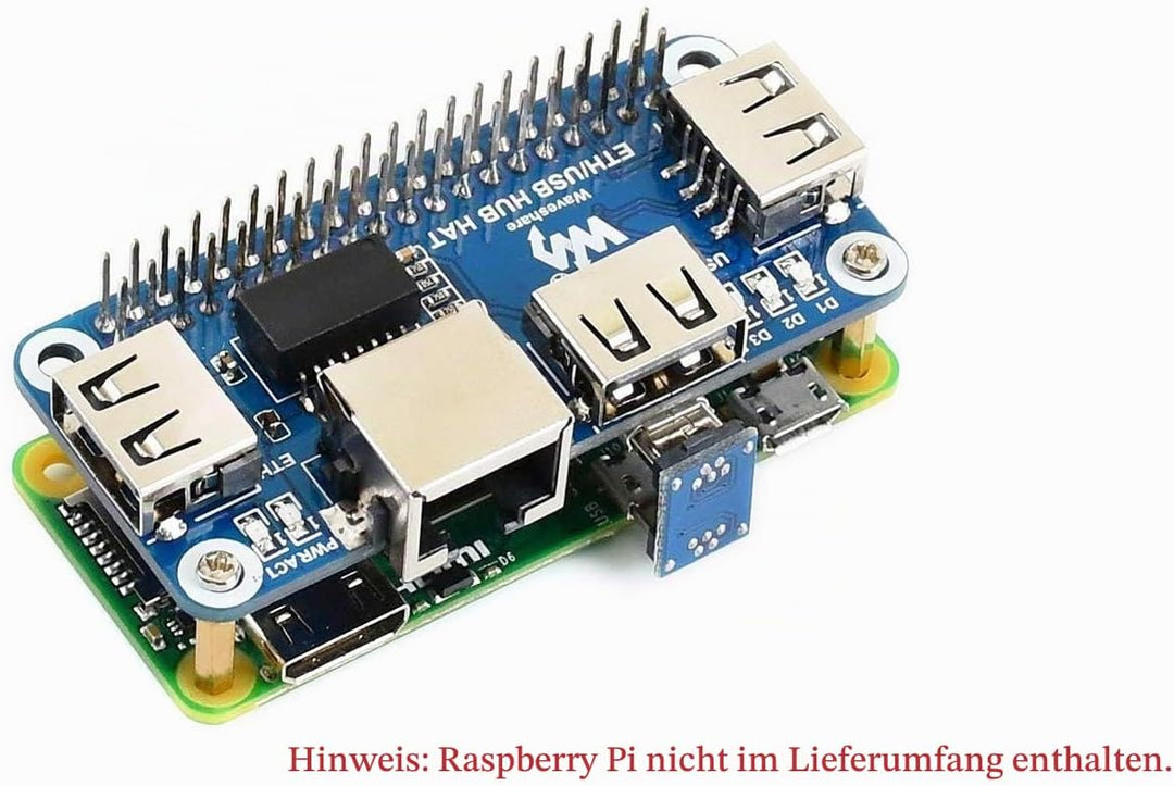 Ethernet/USB HUB HAT for Raspberry Pi 3 B+/3 B/2 B/Zero/Zero W/Zero WH/Zero 2 W Expansion Board, 1x