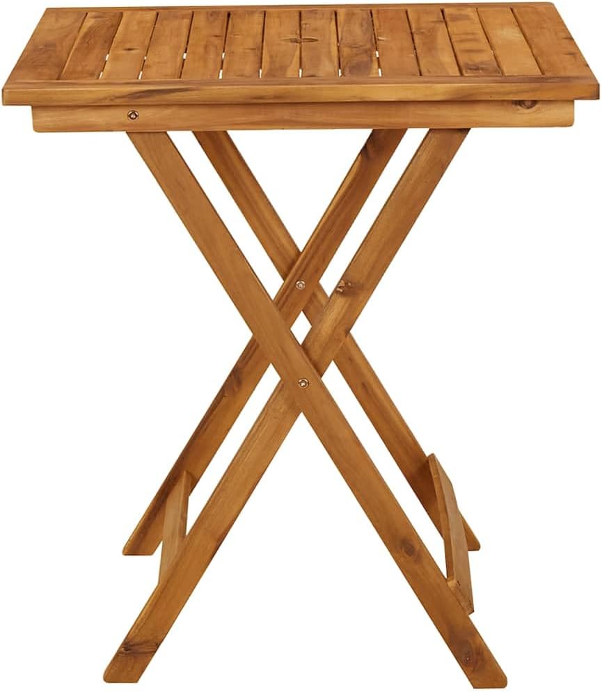 vidaXL Akazienholz Massiv Gartentisch Klappbar Bistrotisch Klapptisch Holztisch Garten Tisch Esstisc