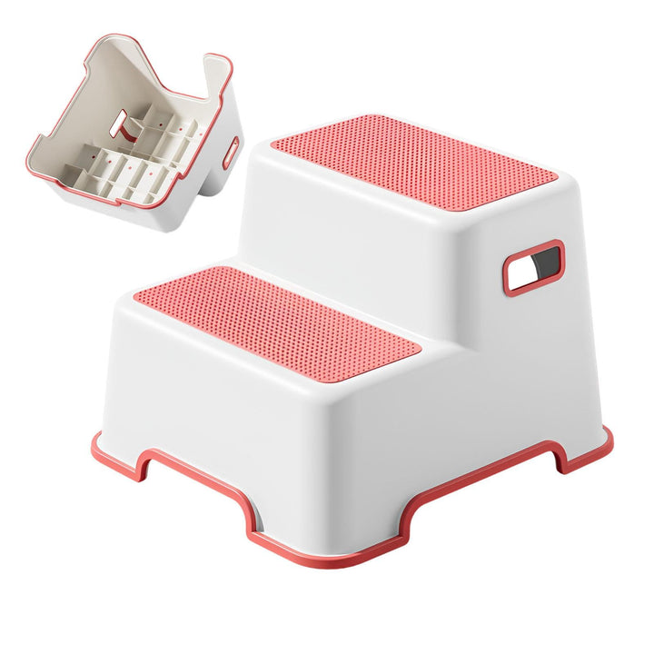 Toilettenhocker | Badezimmerhocker | Duschhocker, Mädchen Töpfchentritt, 2 Stufen Kinder Tritthocker