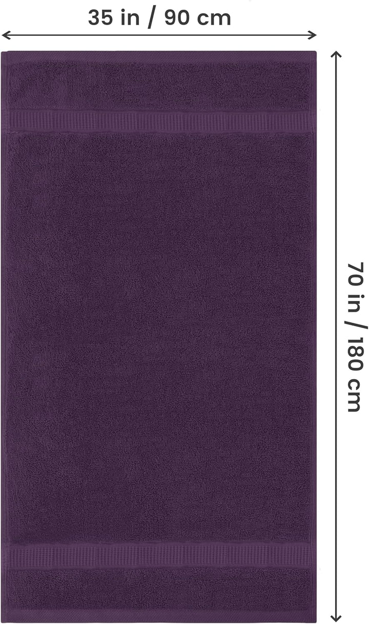 Utopia Towels - 2er Badetücher Gross aus Baumwolle mit Aufhänger, Saunatücher,Badehandtücher Gross,