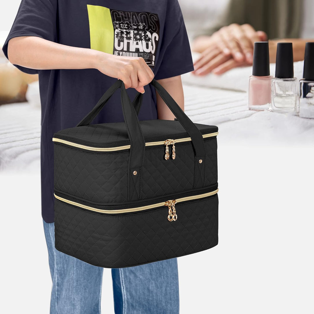 Yarwo Nagellack-Organizer, Reisetasche für Nagellack für 50 Flaschen (15 ml - 0,5 fl.oz) und UV-Nage