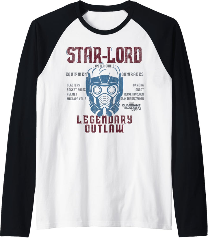 Marvel Guardians Of The Galaxy Vol. 2 Star-Lord Schematic Raglan