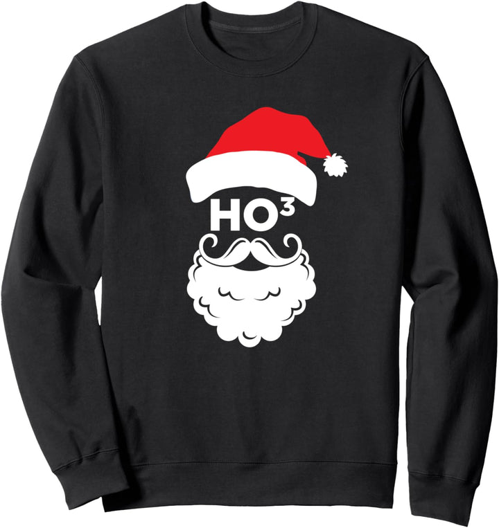 Ho Ho Ho funny Santa Ho cubed geek Christmas holiday Sweatshirt