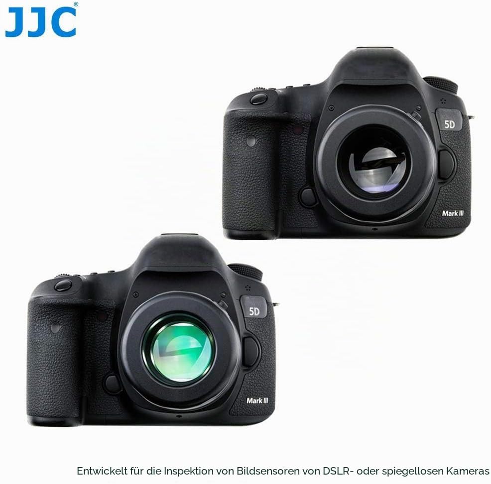 JJC Universal-Lupe Reinigungs mit 7-facher Vergrösserung und LED-Beleuchtung für DSLR/Mirrorless Kam