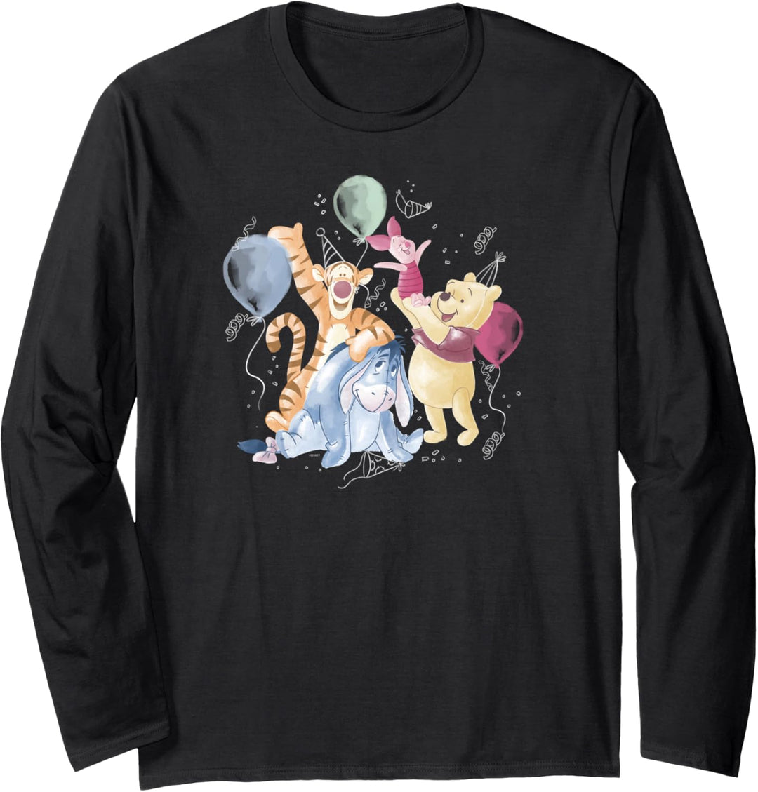 Disney Winnie the Pooh Hundred Acre Wood Birthday Langarmshirt