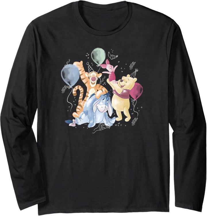 Disney Winnie the Pooh Hundred Acre Wood Birthday Langarmshirt