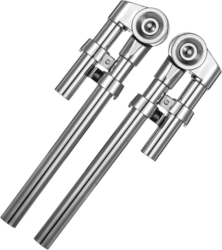2 PCS Tom Drum Brackets, Tom Mount Holder Arm, Verstellbarer Tom Halter, Stabiler Metall Tom Drum Er