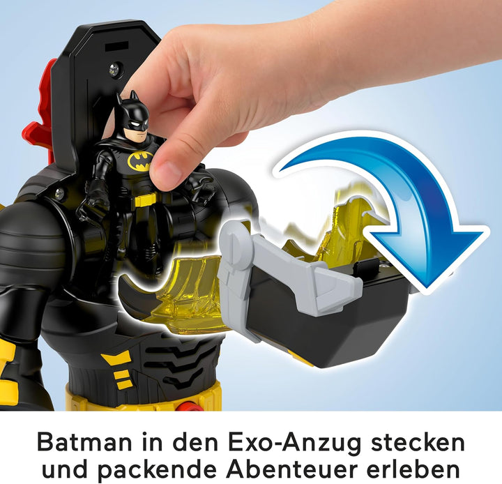 Fisher-Price Imaginext DC Super Friends einsetzbarer Batman mit Exo-Anzug als ca. 30 cm grosser Rob