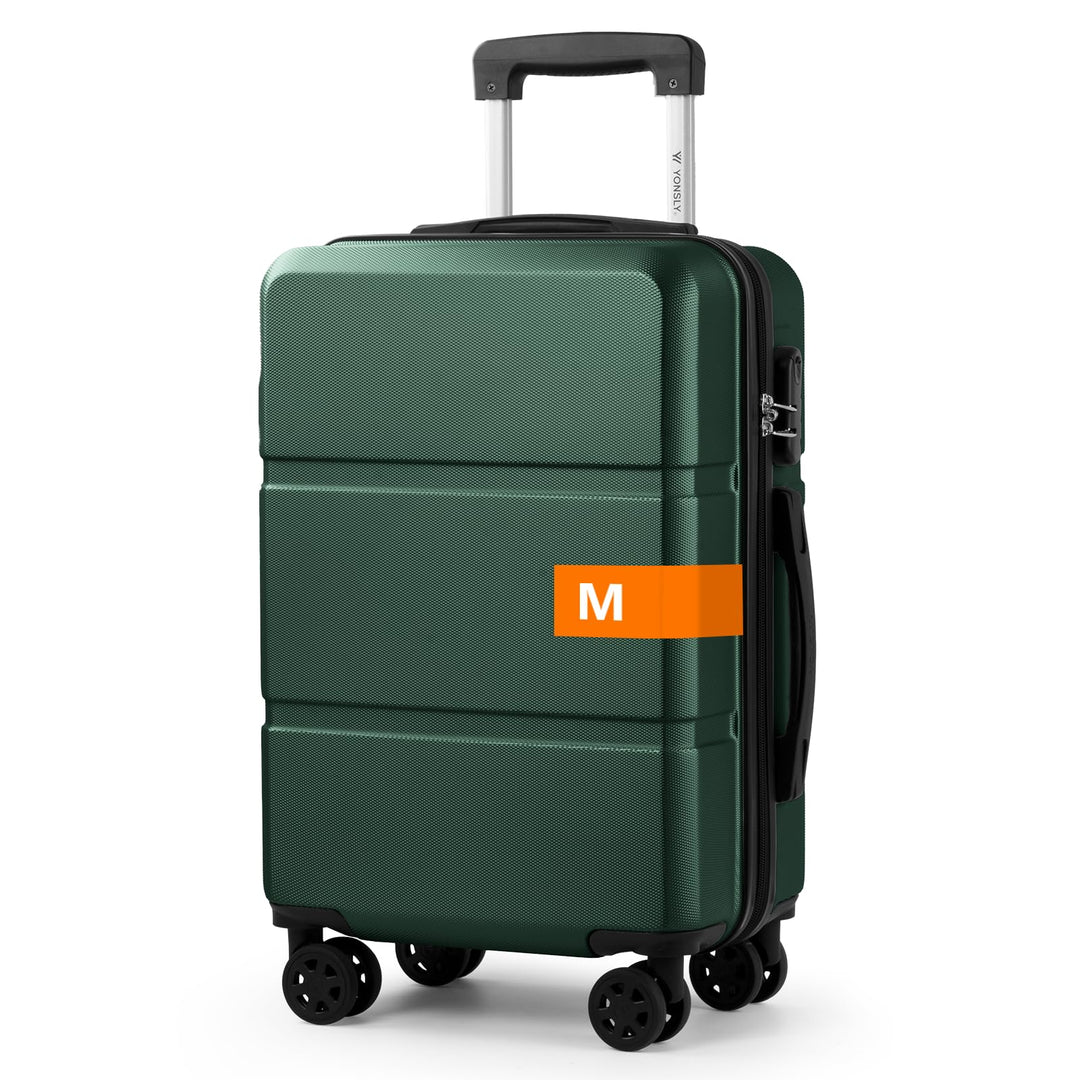 Gepäck, Trolley Suitcase Reisekoffer, Rollkoffer Handgepäck, Kabinenkoffer mit 4 Rollen 360°, Hartsc