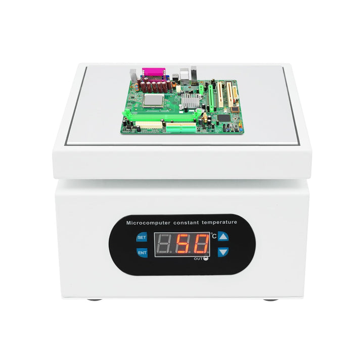 OUKANING Löt Heizplatte 800W LCD, für Handy-Reparatur, SMD Löten/PCB Rework | Aluminium-Vorheizplatt