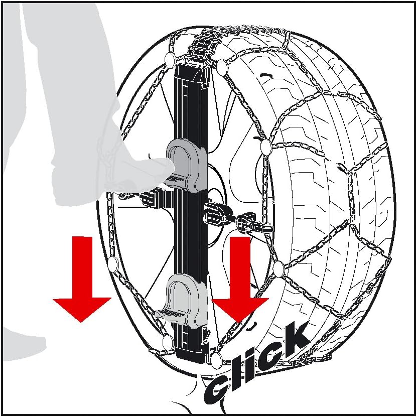 KÖNIG 2004135055 Easy-FIT CU-10 055, Schneeketten, 2 Stück, CU-10 055