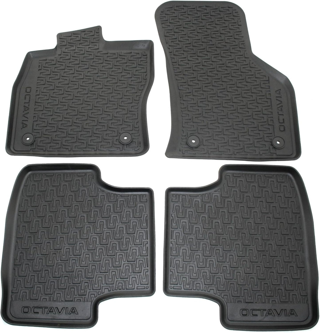 Skoda 5E1061550 Gummi Fussmatten Gummimatten Original Allwettermatten 4-teilig