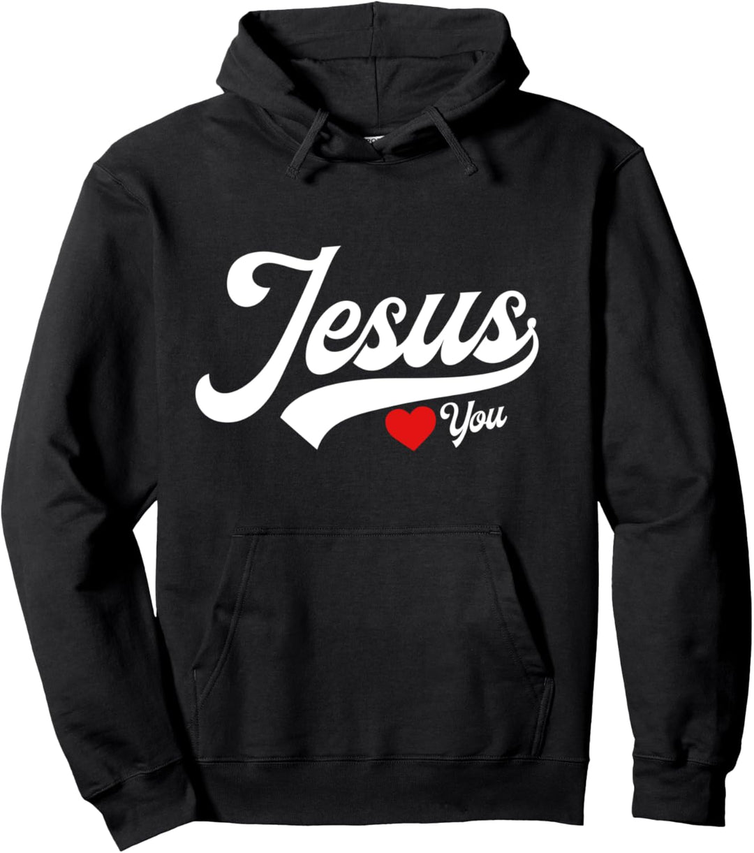 Jesus liebt dich Jesus Loves You Pullover Hoodie