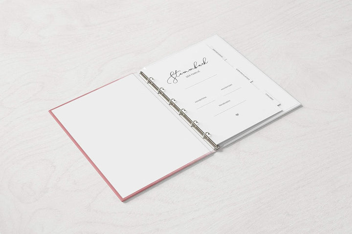 Stammbuch der Familie - Familienstammbuch Hochzeit Standesamt - Watercolor Serie - Hardcover 16x21cm