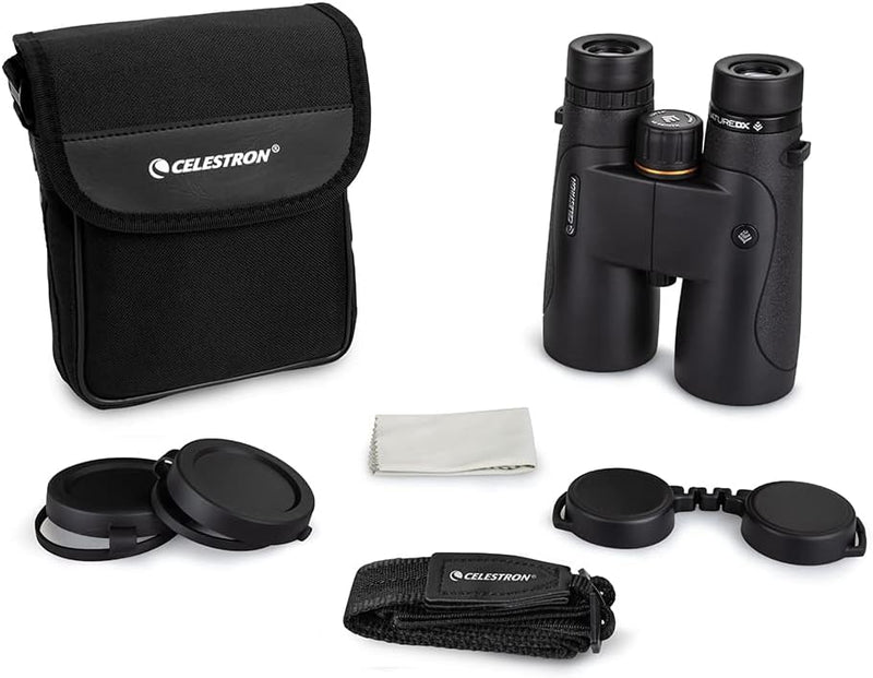 Celestron 72325 Nature DX 10x50 Fernglas für Natur- und Vogelbeobachtungen, vollvergüter mit BaK-4-P