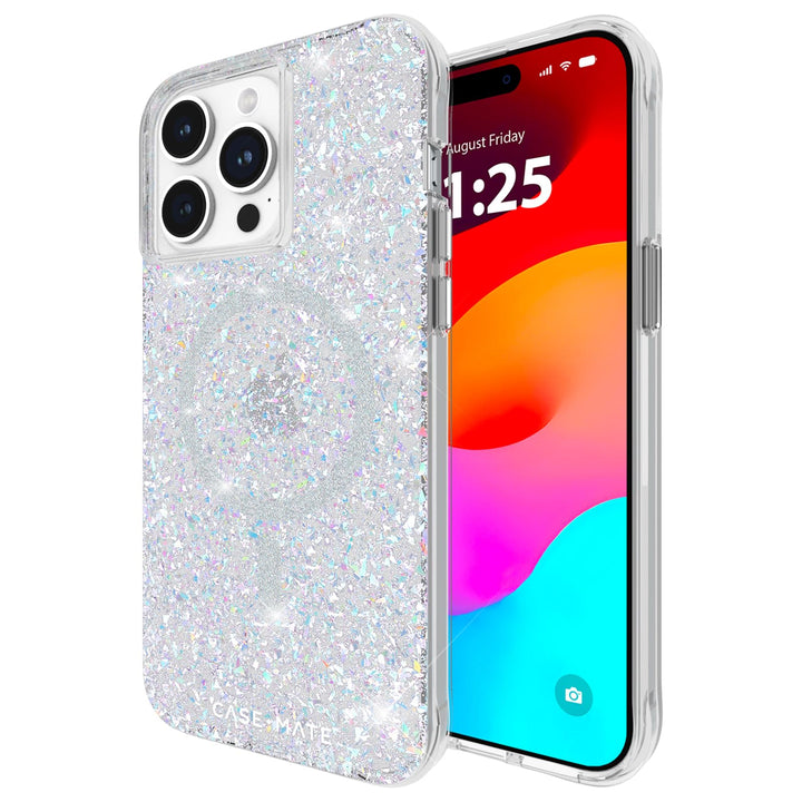 Case-Mate Twinkle Mag-Safe Case Schutzhülle kompatibel mit Apple iPhone 15 Pro Max Hülle Glitzer (3