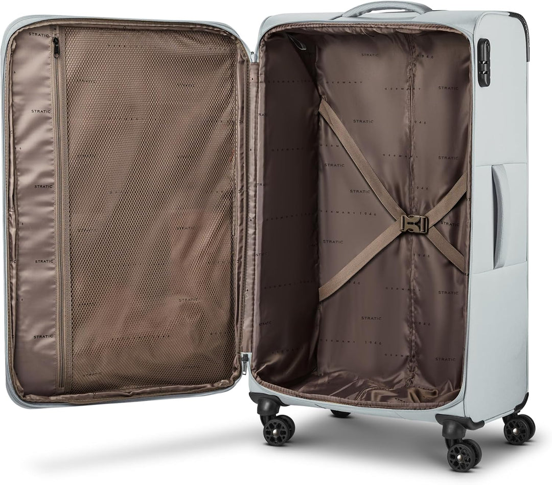 Stratic Check-in Koffer für Damen und Herren | mittelgrosser Trolley 42 x 26 x 65 cm aus hochwertige