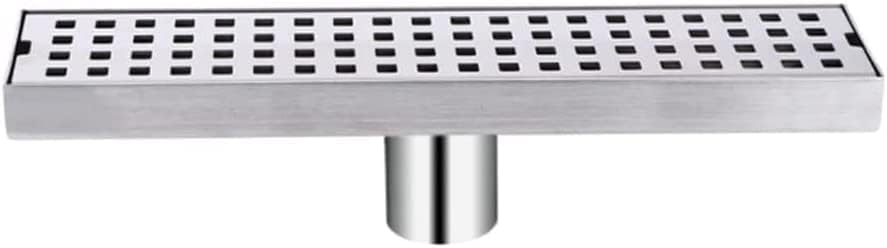 WOLFBIRD 30CM Duschrinne Edelstahl Ablaufrinne Bodenablauf,Selbstreinigender Siphon mit Geruchsstop,