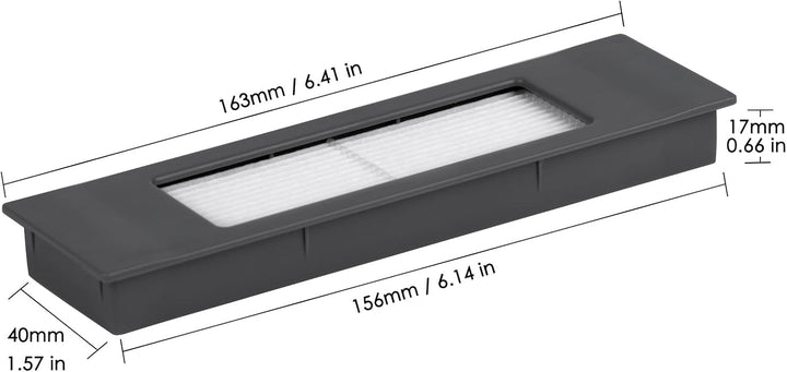 (6 Stück) HEPA Filter Compatible With Ecovacs DEEBOT OZMO N10 Plus T5 T8 T9 T8 AIVI Max 920 950 N5 N