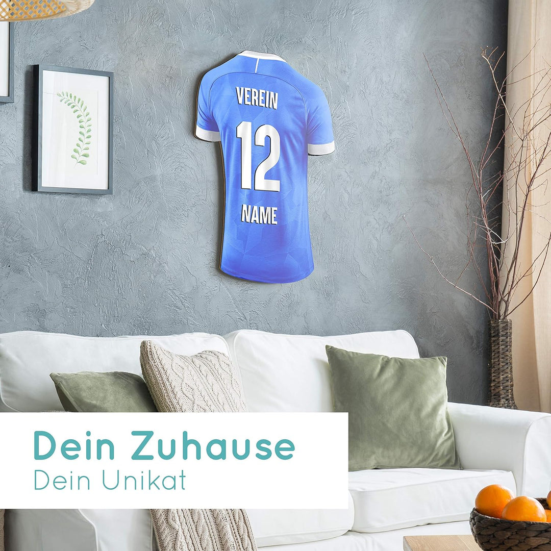 Elbeffekt Trikotlampe für Darmstadt Fans aus Holz - personalisierbares Geschenk - schenke Dein indiv