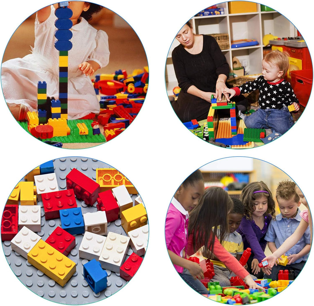 Grosse Bauplatte Kompatibel mit Duplo Platten,grosse Grundplatte,38 * 38cm Platten-Set für Kreatives