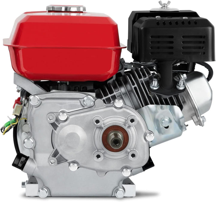 EBERTH 6,5 PS 4,8 kW Benzinmotor Standmotor Kartmotor mit Reduktionsgetriebe 2:1, Benzin Motor mit 1