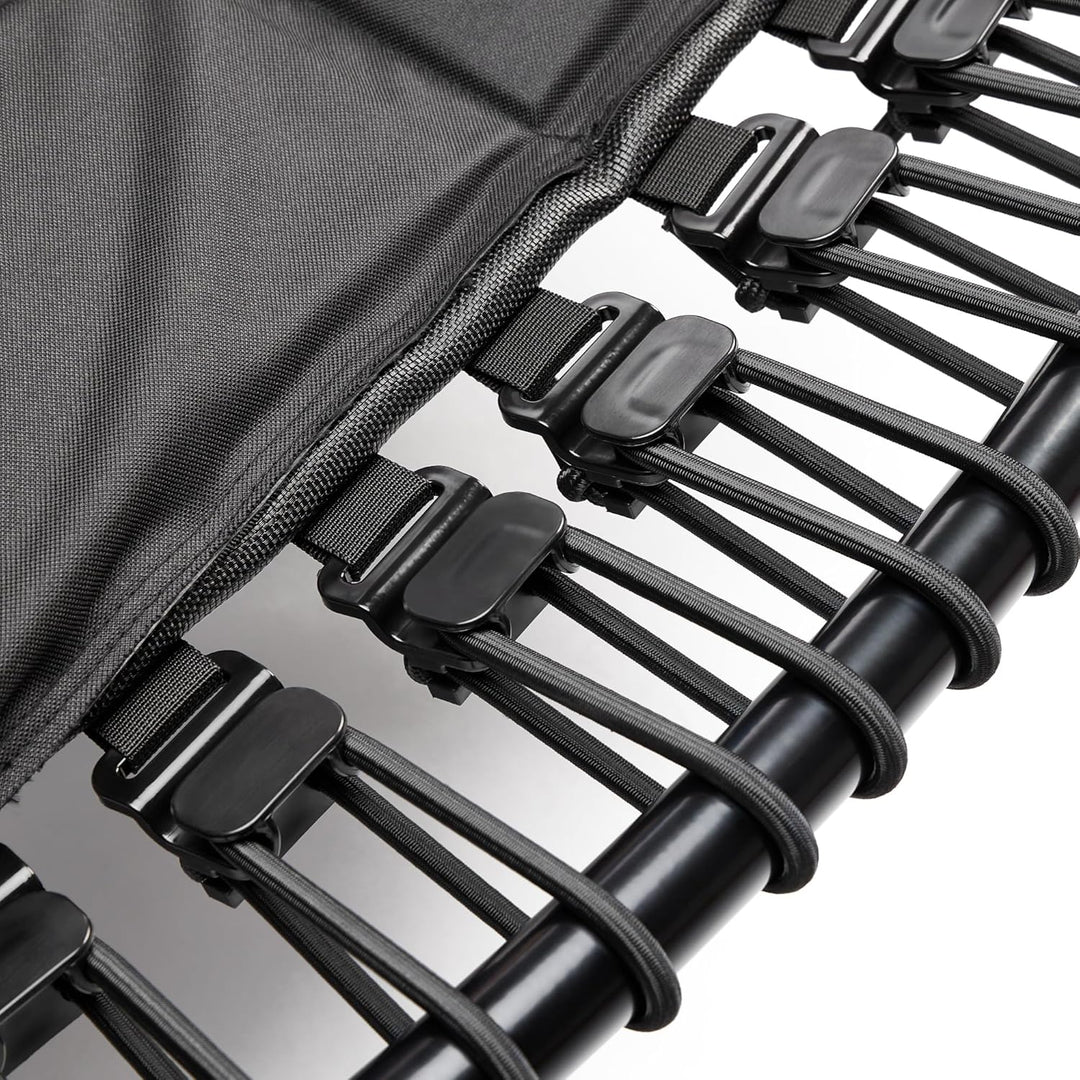 Sunny Health &amp; Fitness Mini-Fitness-Trampolin Ohne Federn – Hochwertiger Rebounder mit Verstellbarem