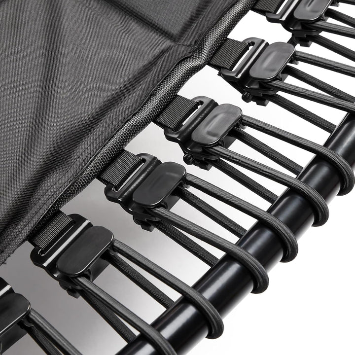 Sunny Health &amp; Fitness Mini-Fitness-Trampolin Ohne Federn – Hochwertiger Rebounder mit Verstellbarem