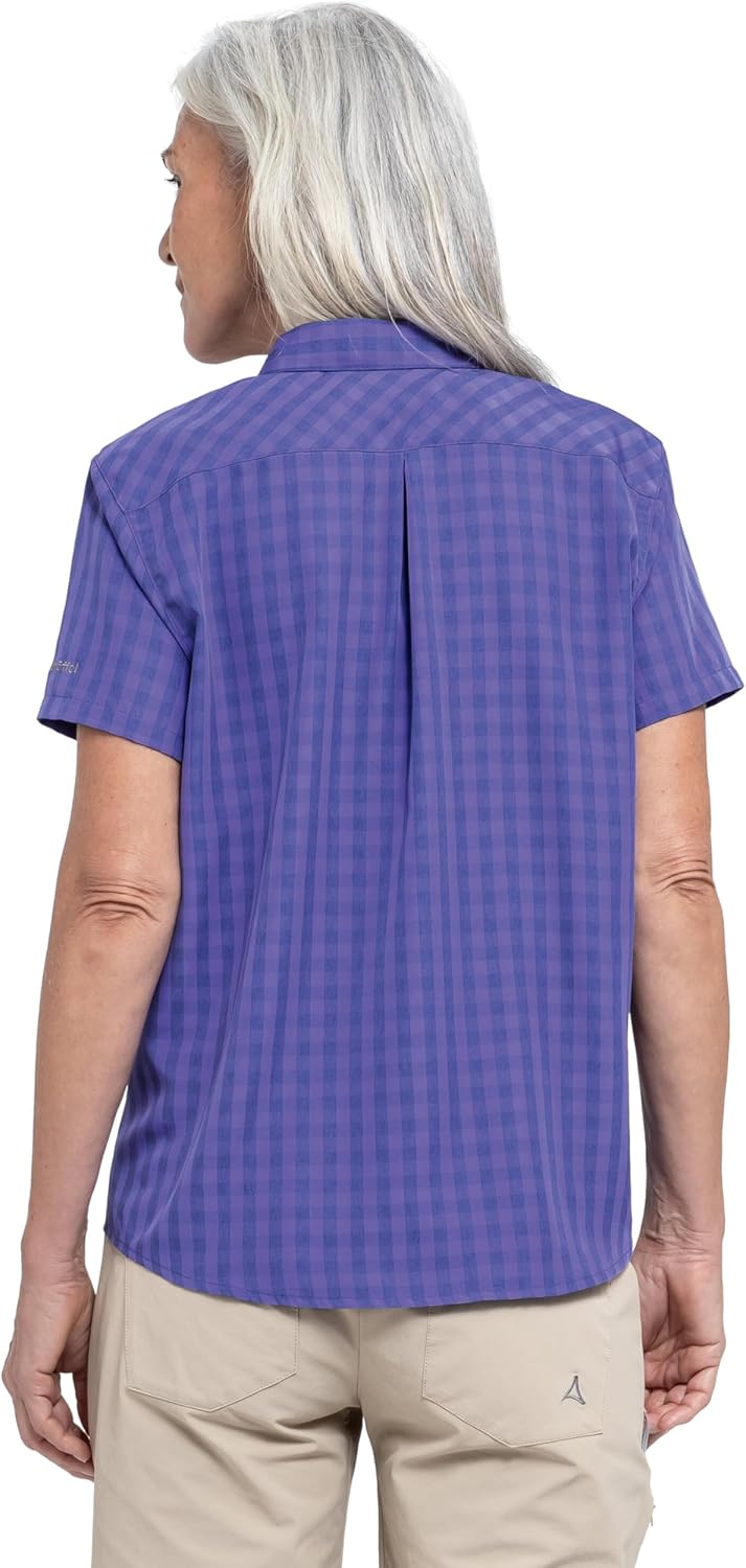 Schöffel Damen Circ Blouse Style Dalfoss WMS Bluse 38 Dusk Blue, 38 Dusk Blue