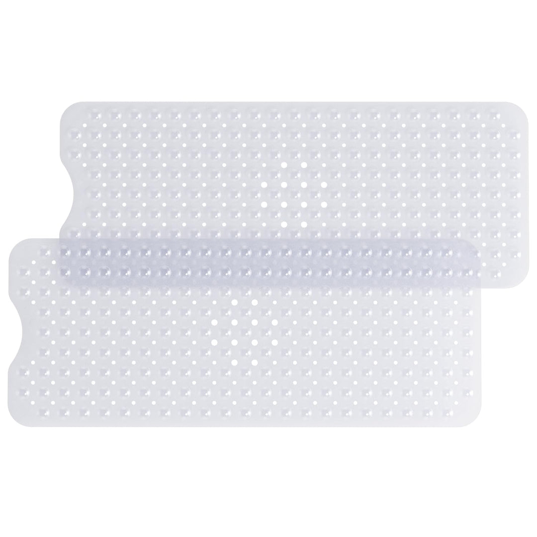 HITSLAM Badewannenmatte rutschfest, 101 x 40cm Extra Lange Antirutschmatte Badewanne, Transparent, 2