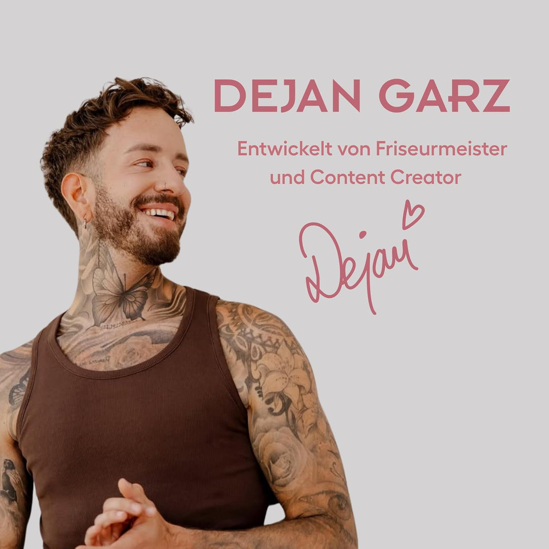 DEJAN GARZ Satin Schlafhaube – Satinhaube gegen Frizz &amp; Haarbruch – Haarhaube für alle Haartypen – S