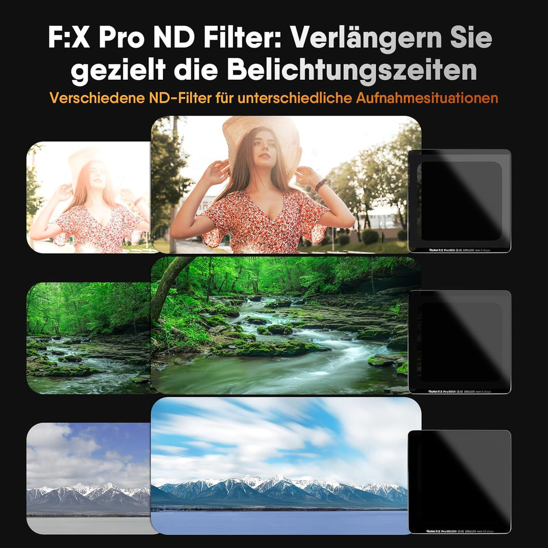 Rollei Filterhalter Master-Set MK 3. Rechteck-Filterhalter inkl. magnetischem CPL Filter, Adapterrin