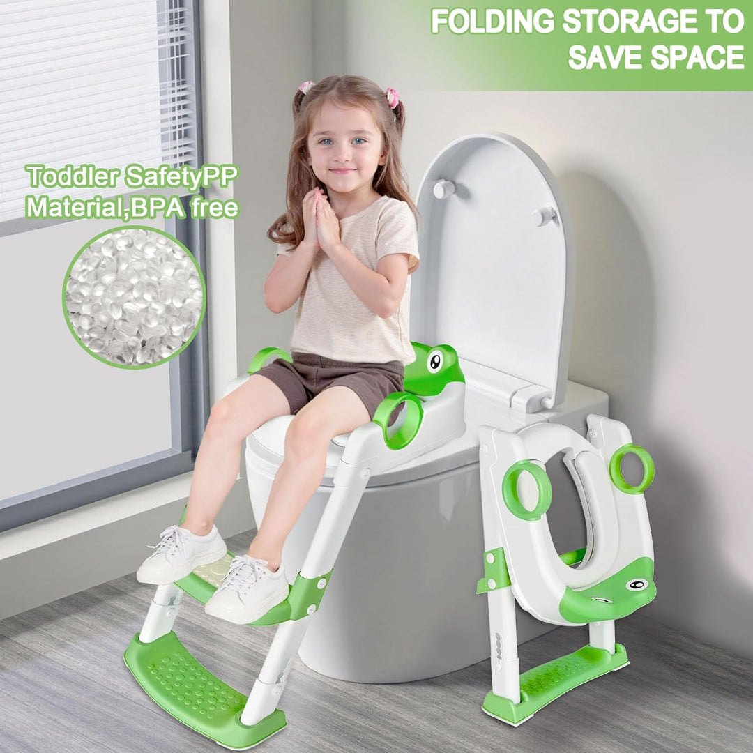 Toilettensitz Kinder mit Treppe,Toilettentrainer für Kind,Toilettenleiter für Kind,2-in-1 kinder Toi