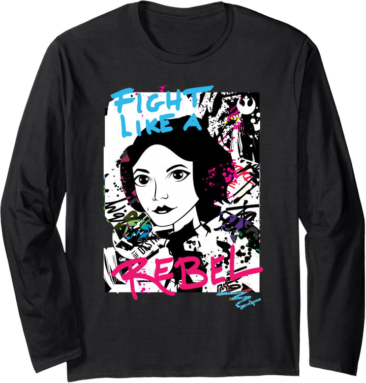 Star Wars Forces of Destiny Princess Leia Fight Like a Rebel Langarmshirt