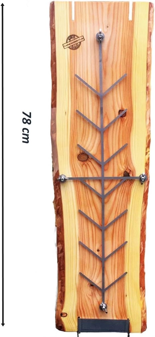 Flammlachsbrett Räucherbrett Lärche 2er Set klein - Top geeignet als Party Geschenk