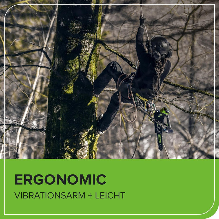 Greenworks GD40TCSK2 Akku Kettensäge mit Akku und Ladegerät, bürstenlosem Motor, 25 cm Blattlänge, 1