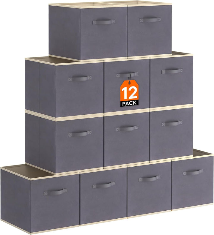 Lifewit 10 Stück Aufbewahrungsbox aus Stoff, Faltbar Aufbewahrungswürfel Boxen Aufbewahrung Ordnungs