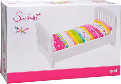 Goki 51596 Puppenbett mit Bettzeug, Susibelle