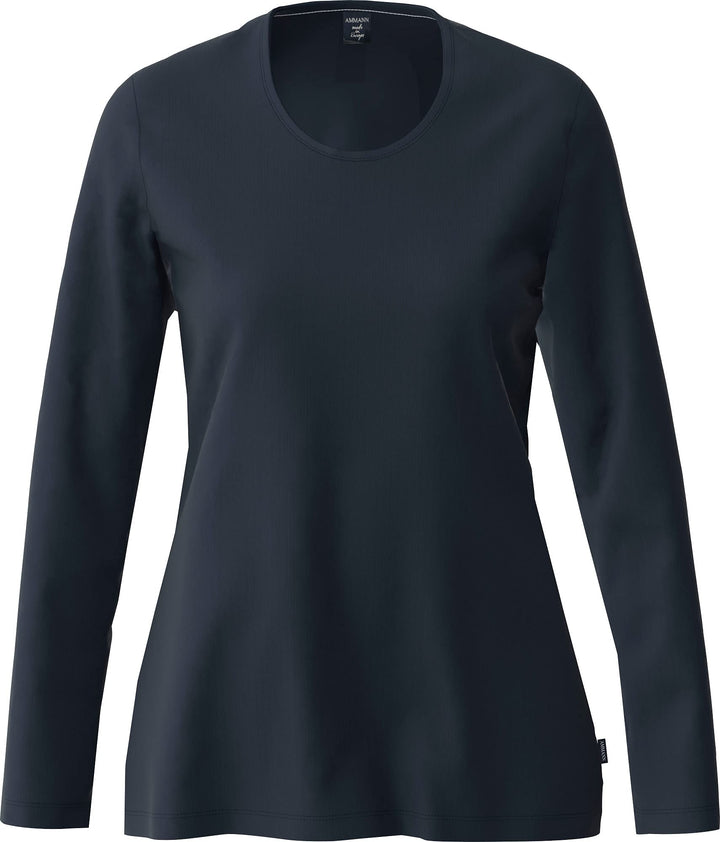 Ammann Bio Damen-Langarmshirt dunkelblau Grösse 36