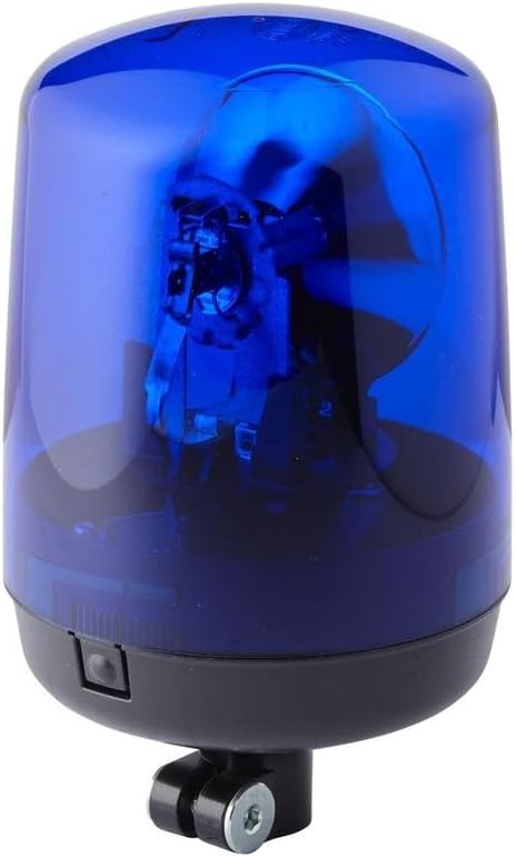 HELLA - Halogen-Rundumkennleuchte - KL 7000 - 24V - blau - Rohrstutzen - Menge: 1 - 2RL 008 060-011