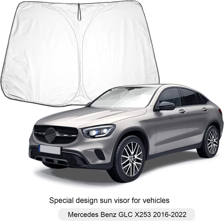 BIXUAN Sonnenschutz kompatibel mit Mercedes Benz GLC X253 SUV 2016-2022 Windschutzscheibe für das Au