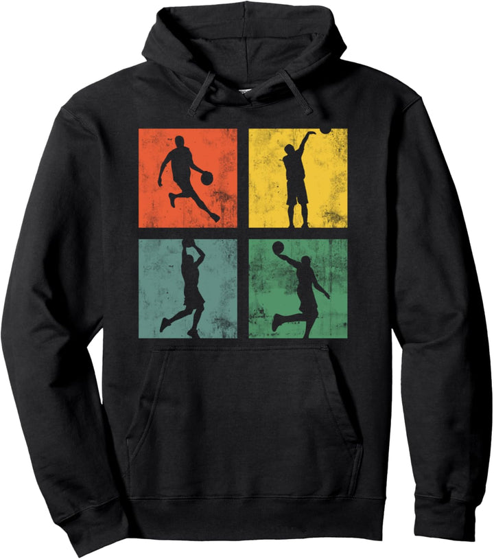 BASKETBALL SPIELER Lustiges Vintage Design für Basketballer Pullover Hoodie