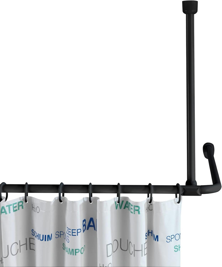 WENKO Deckenstütze für Dusch- und Badewannenstangen, für Stangen mit Ø 2/2,5 cm, zum Bohren – inkl.