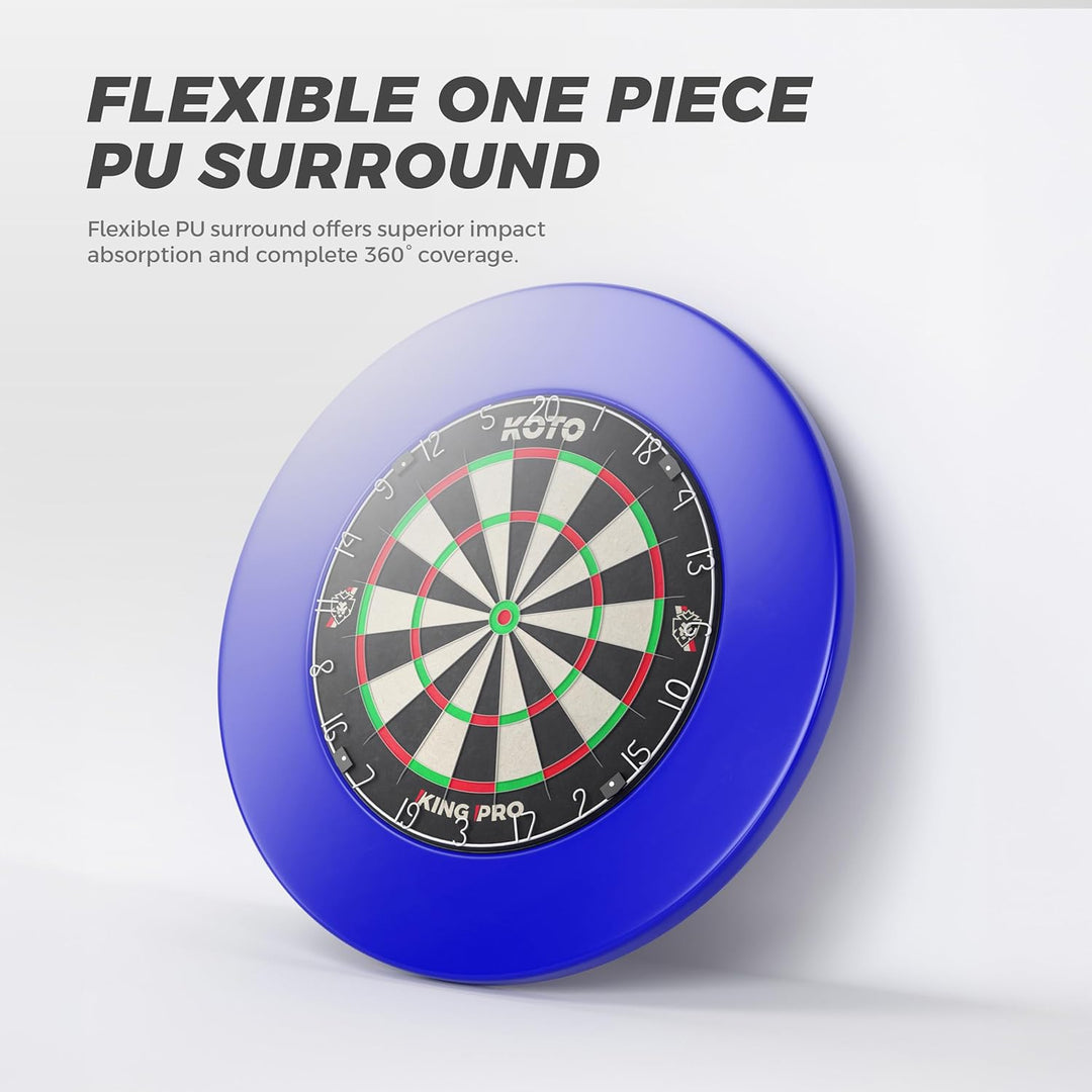 KOTO Dartscheiben Surround Blau, dartscheibe schutzring für unterwegs, Einfach EIN zu packen und mit