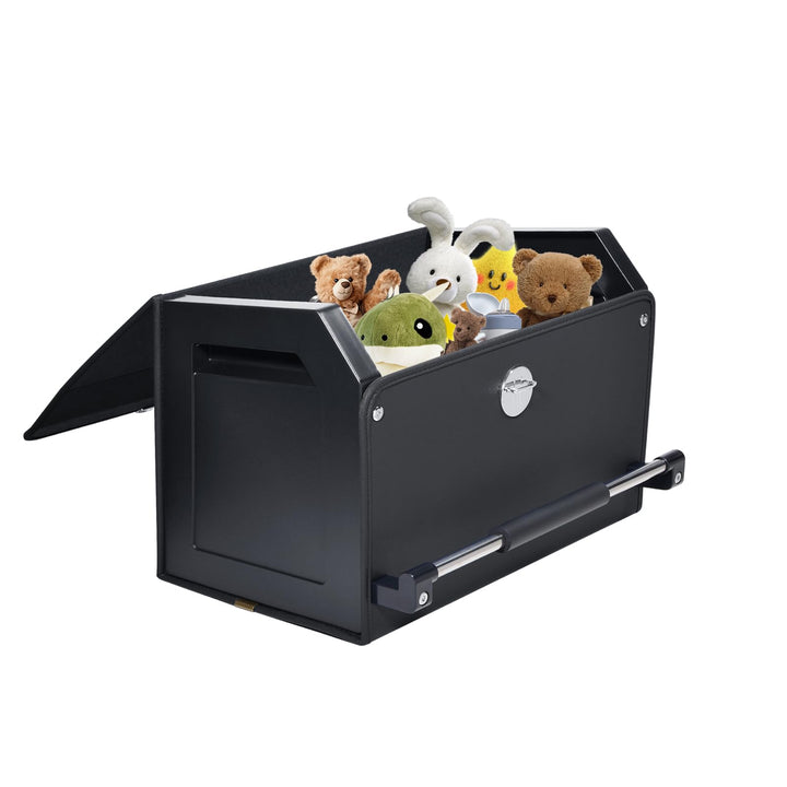 Auto Kofferraum Organizer mit Deckel, Premium Leder Kofferraumtasche mit stabilem Griff, Multifunkti