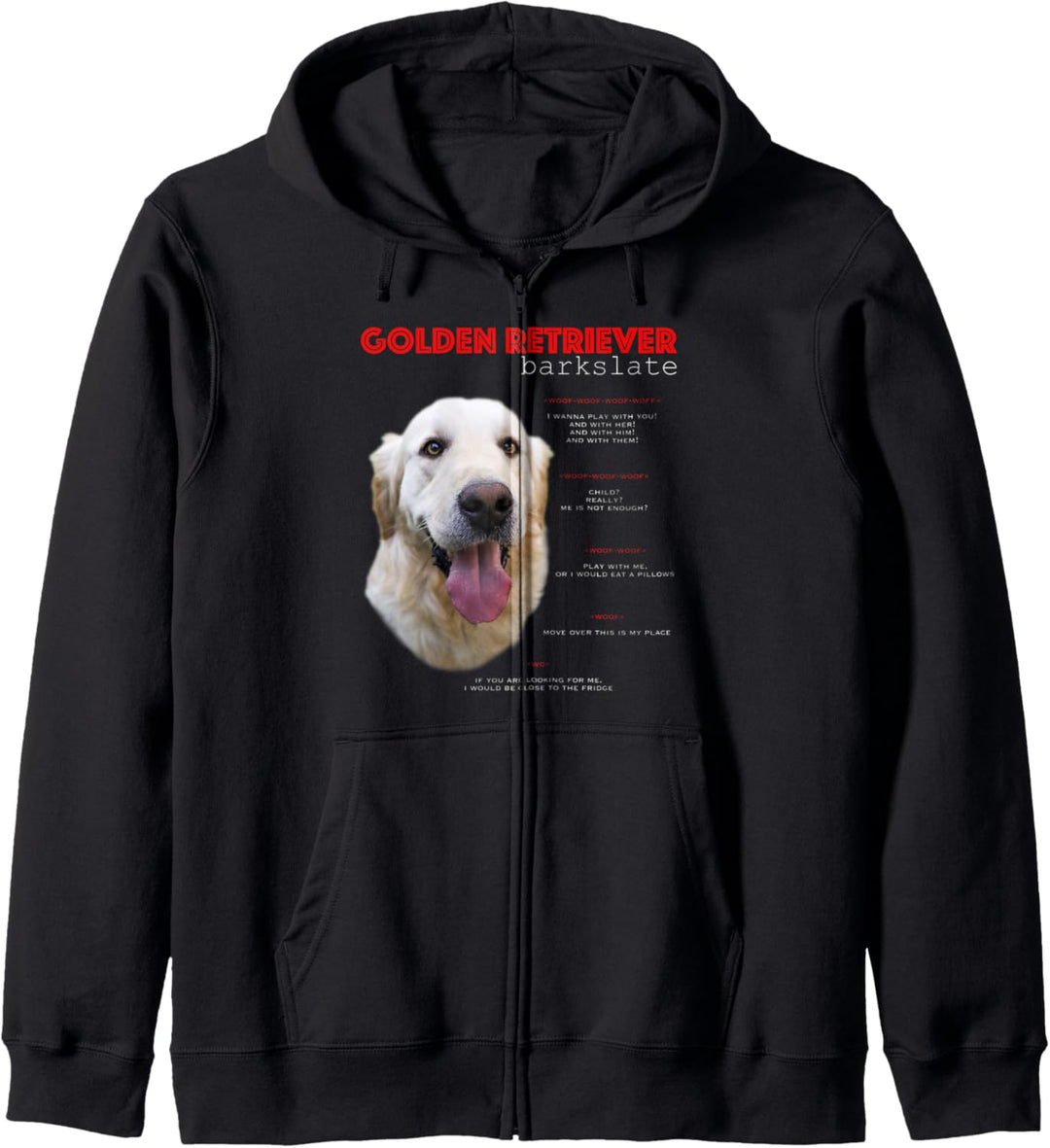 Lustige Golden Retriever Übersetzen Kapuzenjacke