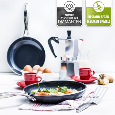 GreenPan Brussels Bratpfanne mit Antihaftbeschichtung, 30cm, PFAS-frei, Schwarz Bratpfanne 30cm, Bra